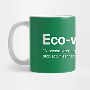 Eco-warrior Definition, Environment and Sustainability Mug